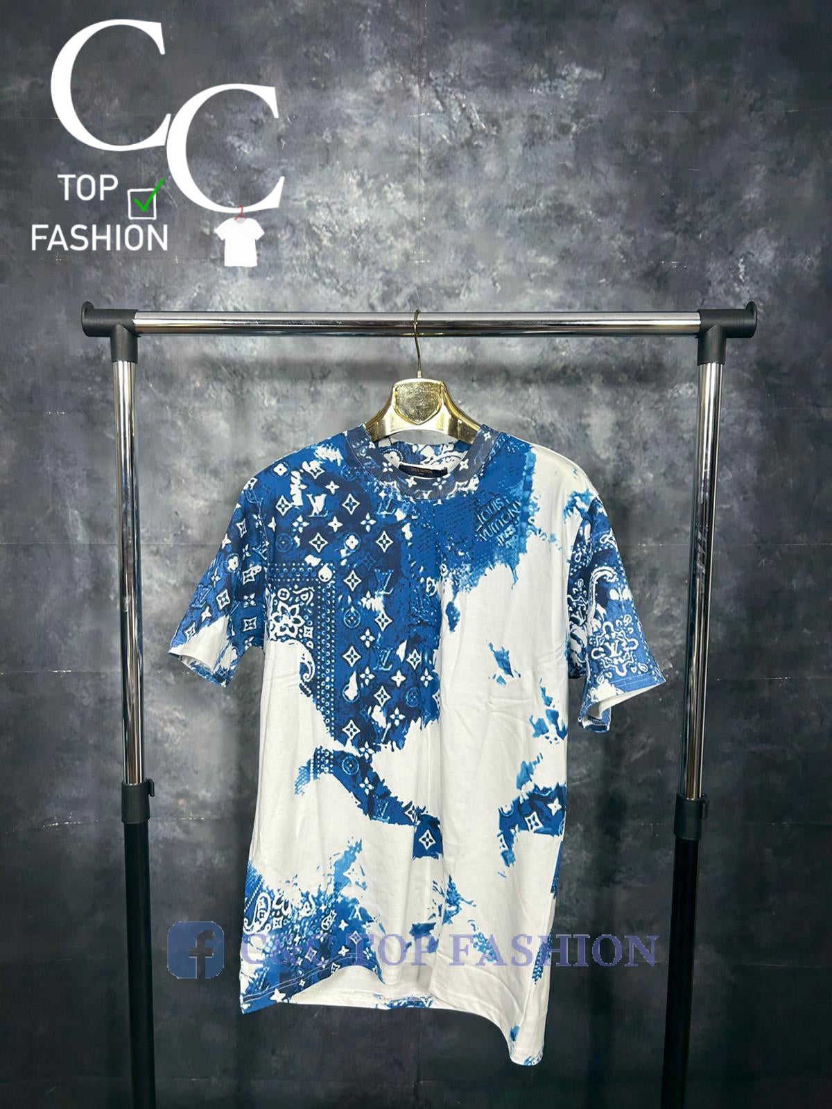 Tricou Louis Vuitton Blue
