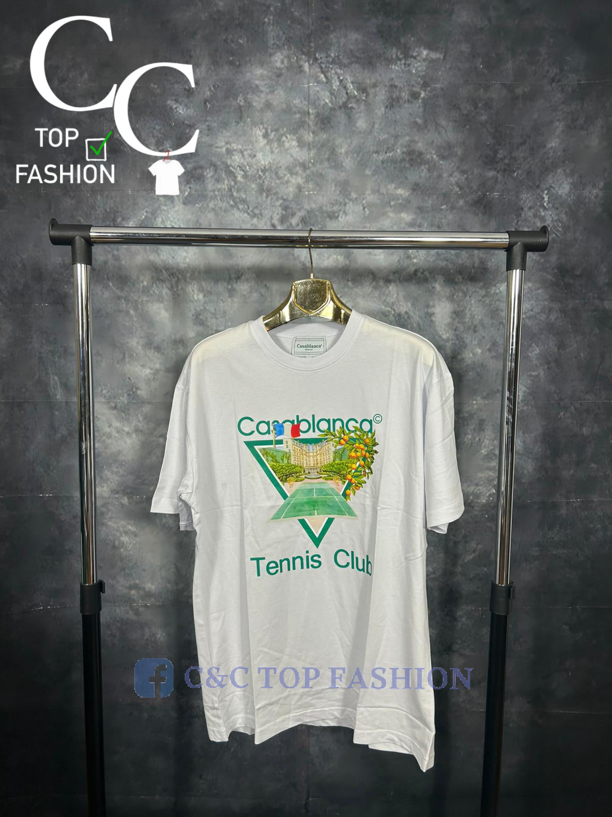 Tricou Casablanca Alb/Negru